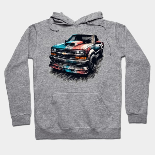 Chevy S10 Hoodie by Vehicles-Art